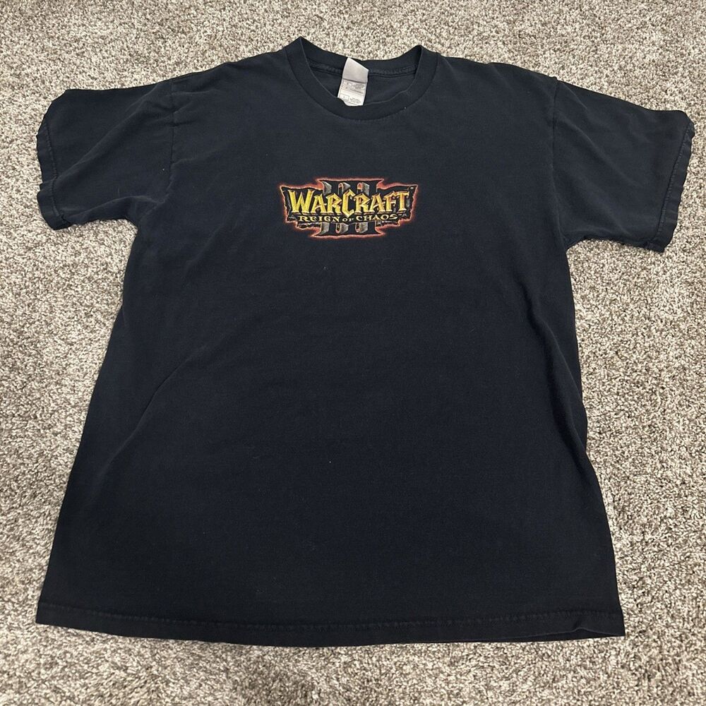 Y2K World of Warcraft 3 Reign of Chaos Game RARE T-Shirt Men’s Size Large